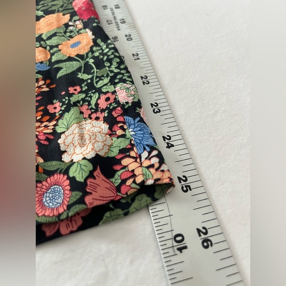 ZARA moody Floral Wide Leg Pants XS boho whimsigoth girlhood coquette 70s hippi - Picture 5 of 8